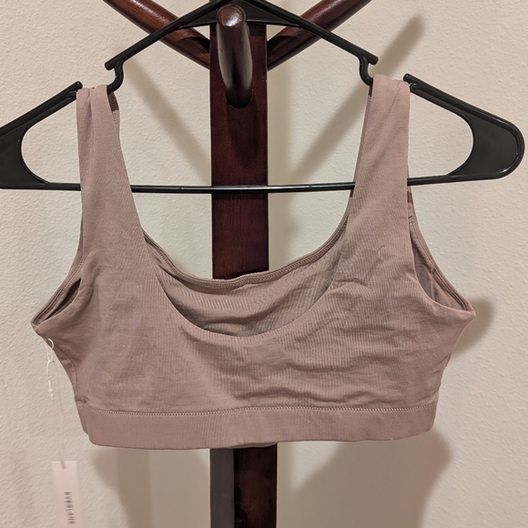 Everlane tan cotton tank bra, size M - NEW - Picture 4 of 8